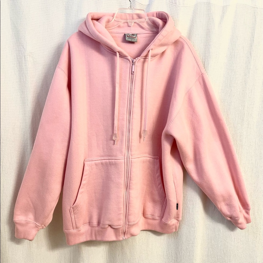 21 Pro USA Sportswear Women’s Zipper Hoodie Sweatshirt-Baby Pink (L)